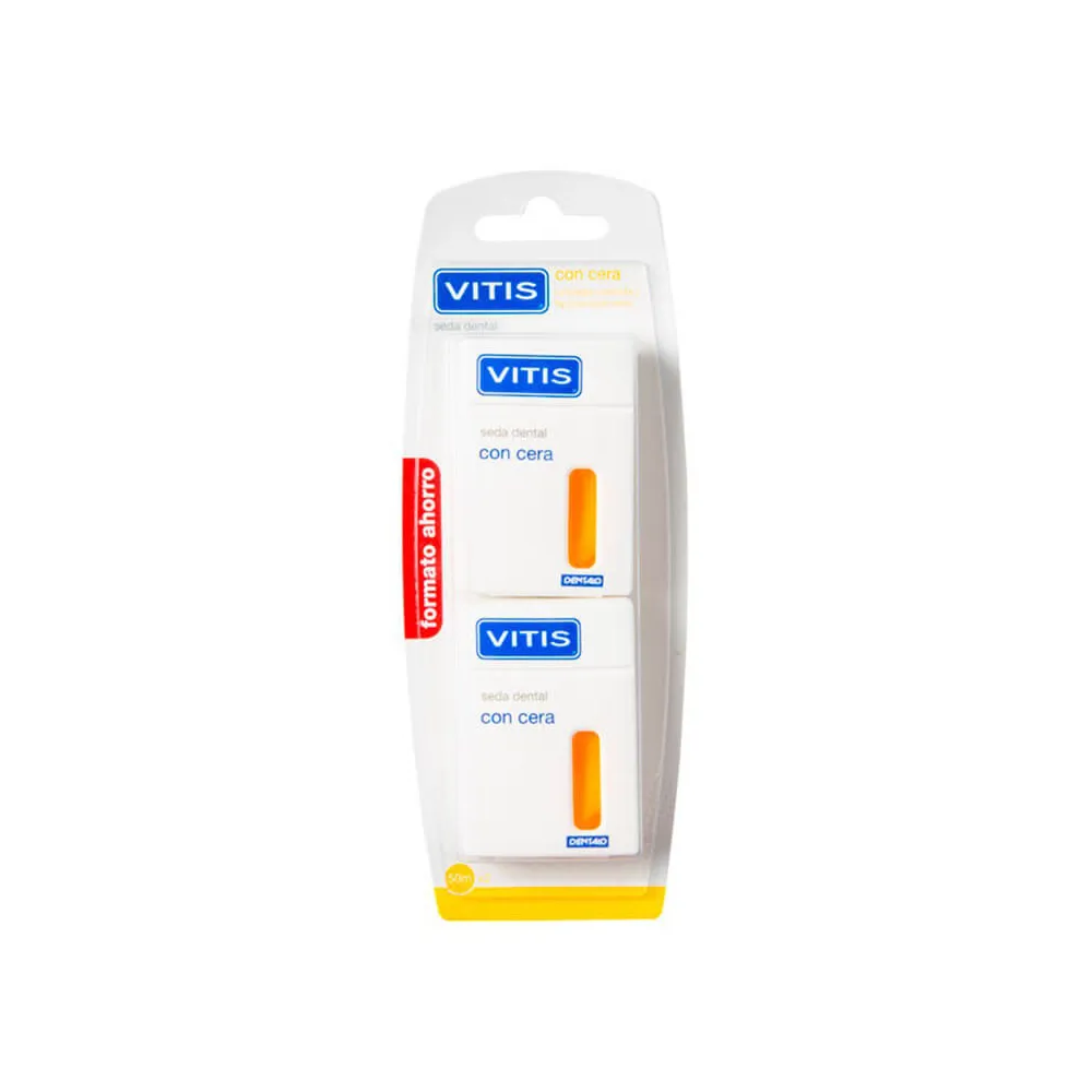 Vitis Seda Duplo Dental Con Cera 50 M 2 unidades | Bonsanté
