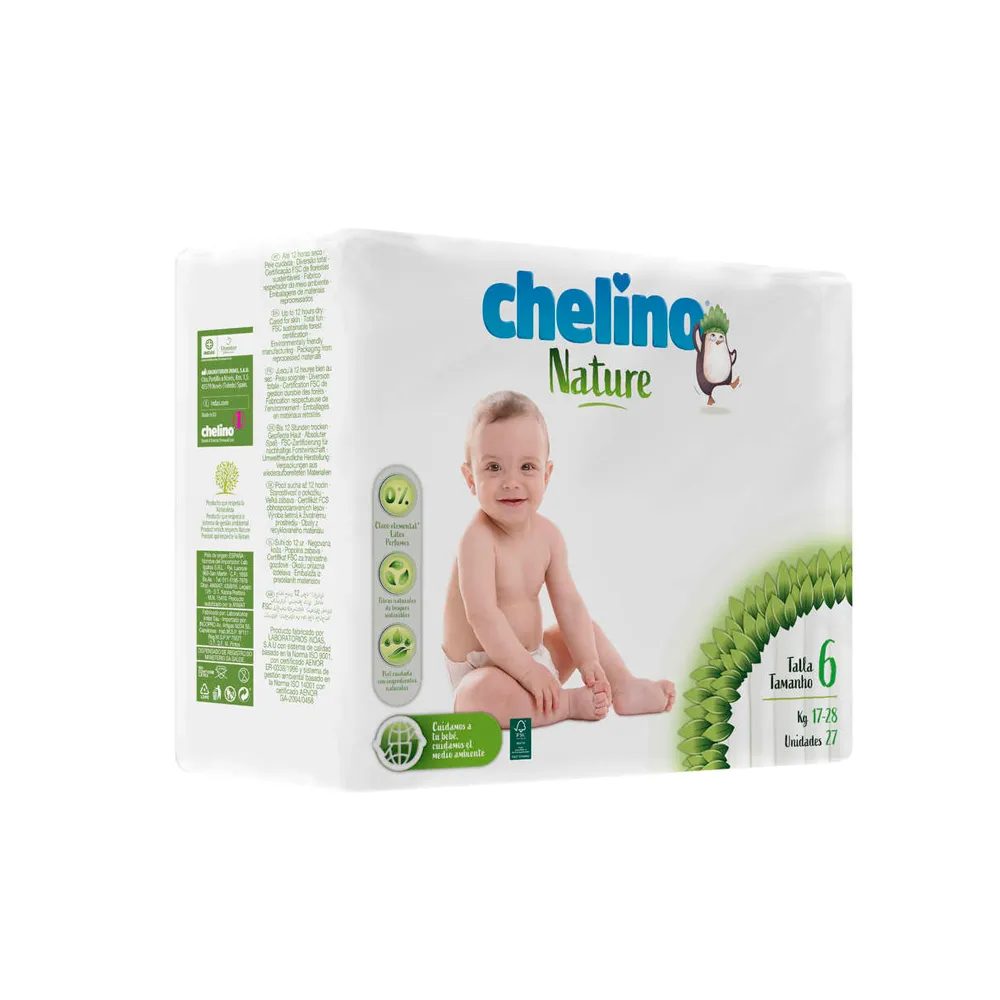 Chelino Nature Pañal Talla 6 Con 27 Unidades | Bonsanté