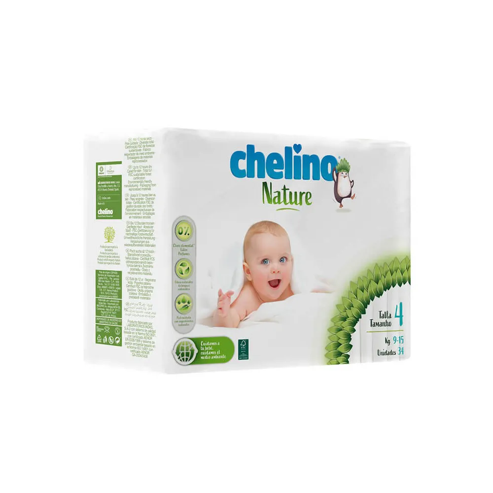 Chelino Nature Pañal Talla 4  34 Unidades | Bonsanté