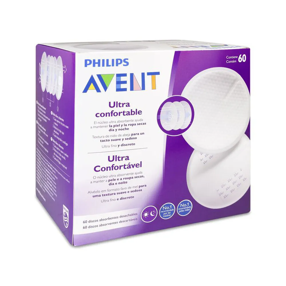 Philips Avent Discos Absorbentes Desechables 60 Unidades | Bonsanté