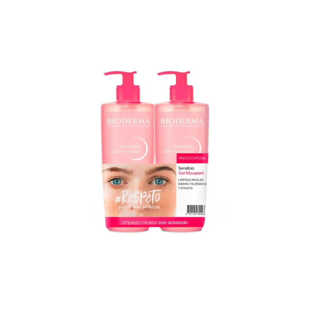 Bioderma Duplo Sensibio Gel Moussant 500Ml + 500Ml | Bonsanté