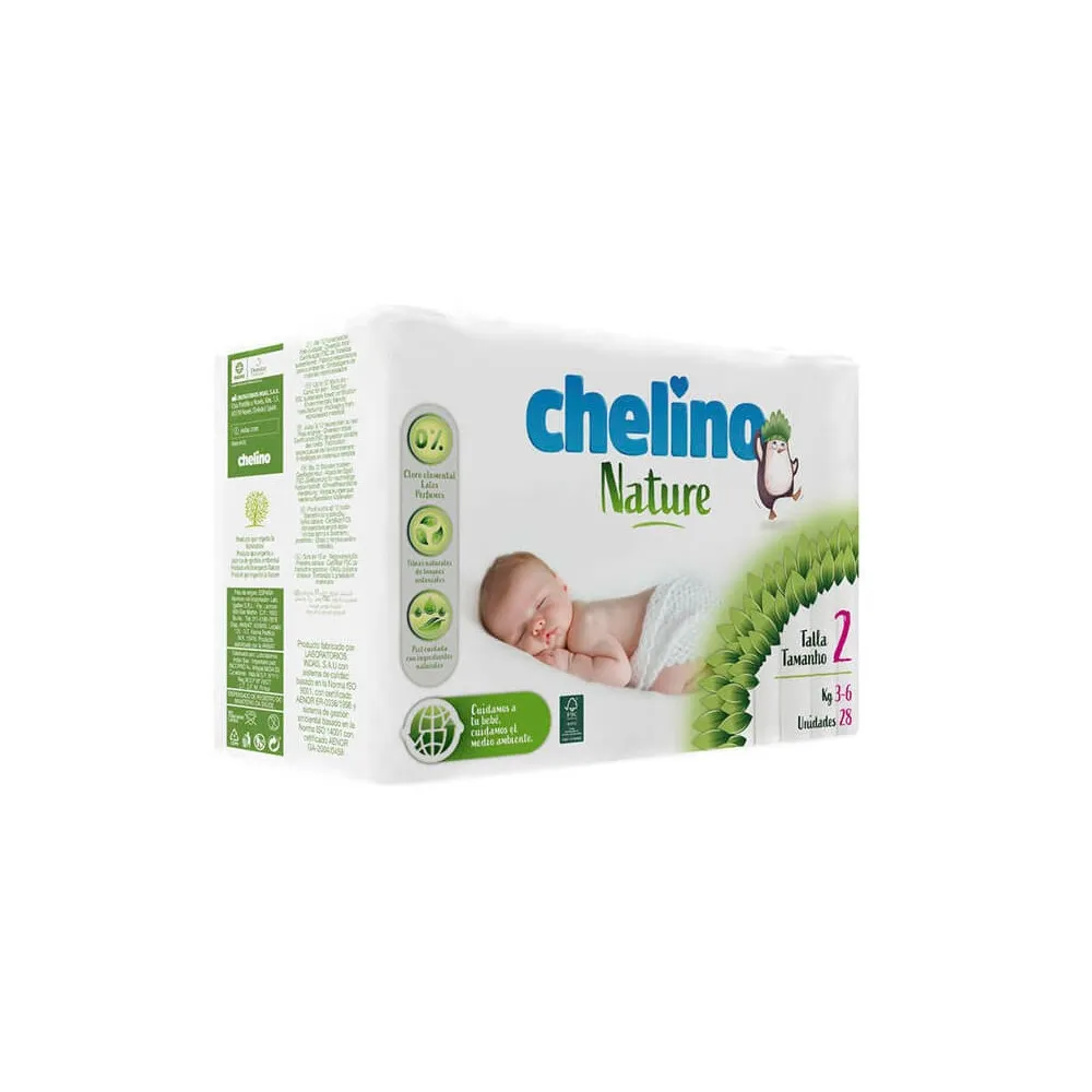Chelino Nature Pañal Talla 2 Con 28 Unidades | Bonsanté