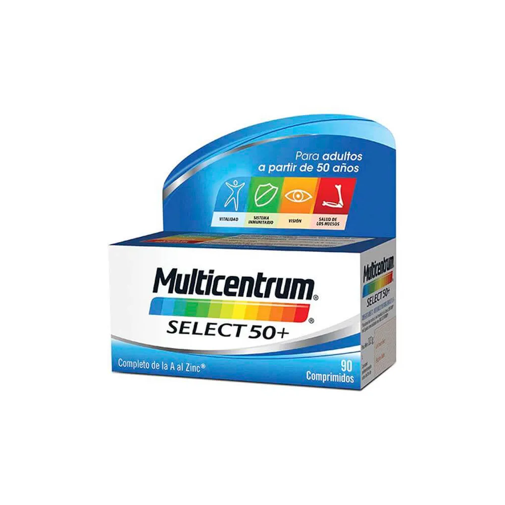 Multicentrum Select 50+ 90 comprimidos | Bonsanté
