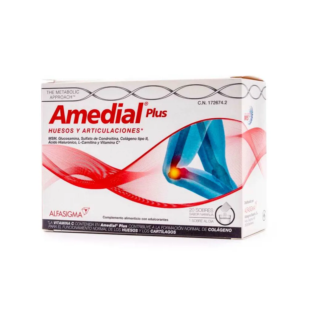 Amedial Plus 20 Sobres sabor naranja | Bonsanté