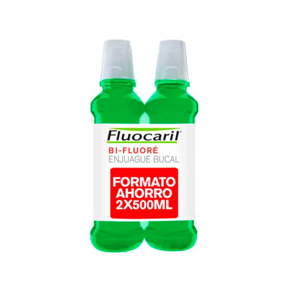 Fluocaril Bi-Fluore enjuague bucal anticaries 2 X 500 ml | Bonsanté