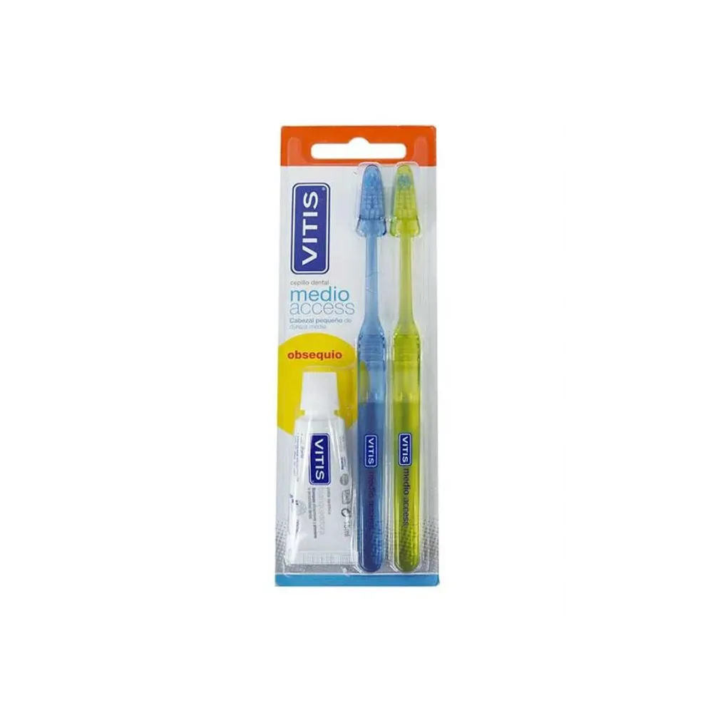 Vitis Pack x2 Cepillo Medio Access | Bonsanté