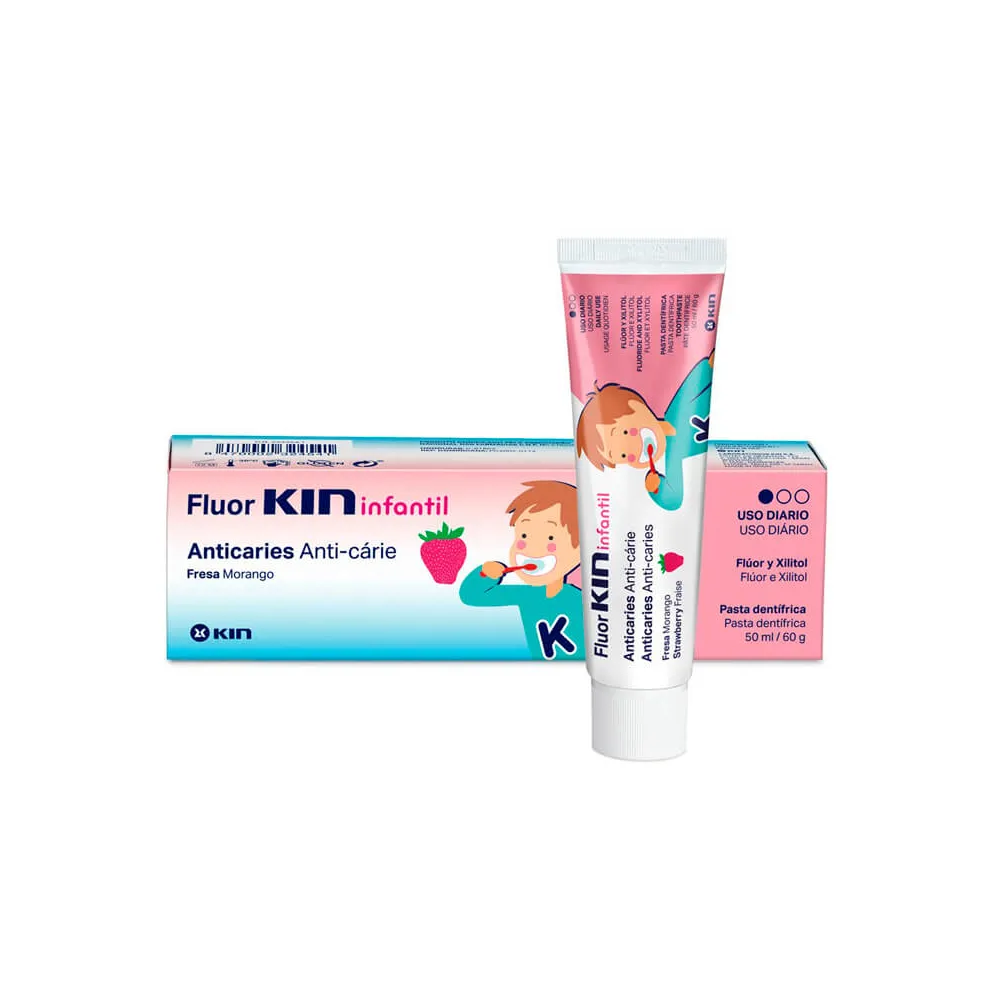 FluorKin Pasta Infantil Fresa 50 ml | Bonsanté