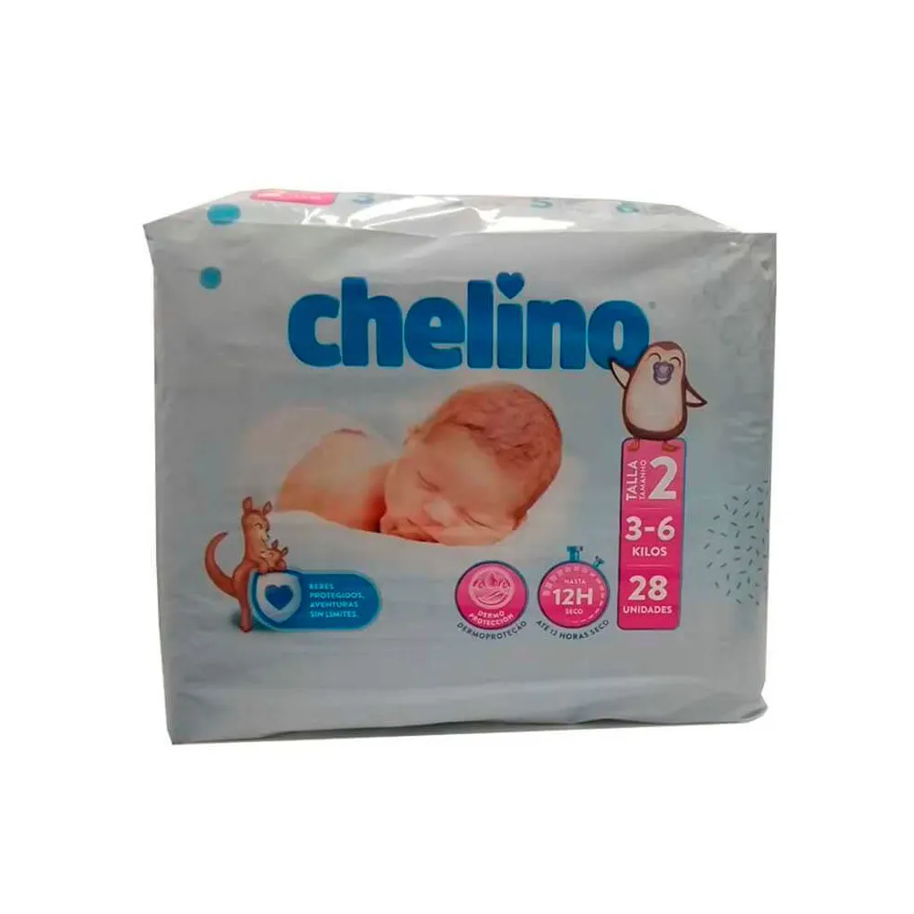 Chelino Pañal Talla 2 (3-6 Kg) 28 uds | Bonsanté