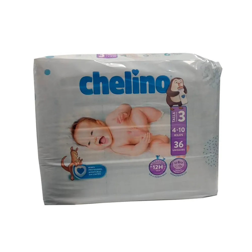 Chelino Pañal Talla 3 4-10 Kg 36 uds | Bonsanté