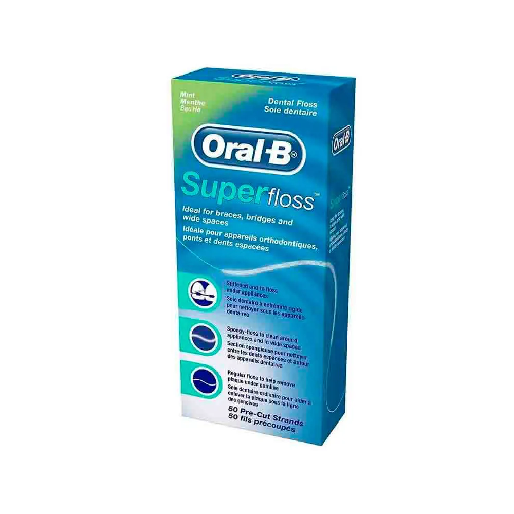 Oral-B Super Floss Seda Dental 50 Uds | Bonsanté