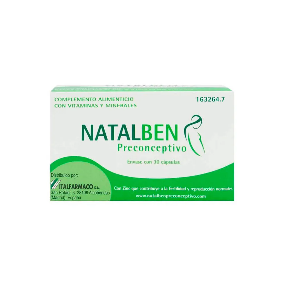 Natalben Preconceptivo 30 Capsulas | Bonsanté